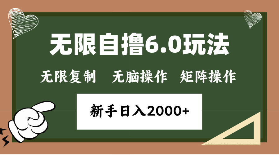 年底项目无限撸6.0新玩法，单机一小时18块，无脑批量操作日入2000+-小哥网